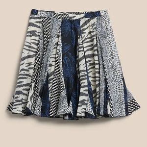 Banana Republic Factory Printed Skirt sz M